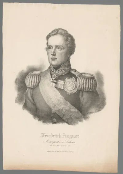 Portret van Frederik August II van Saksen