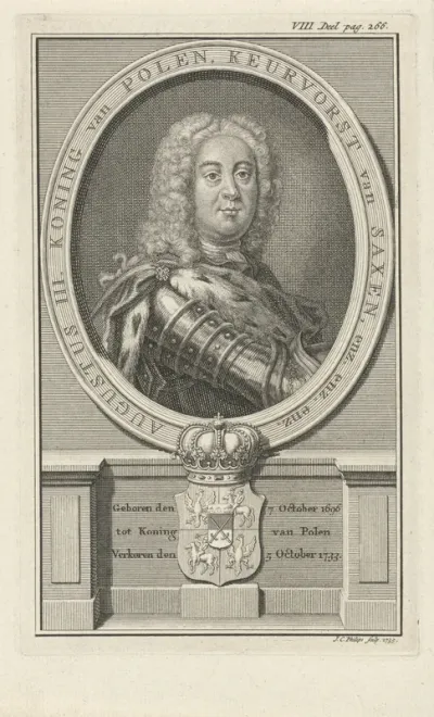 Portret van Frederik Augustus II