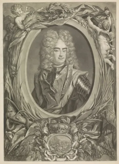 Portret van Frederik Augustus II, hertog van Saksen en koning van Polen