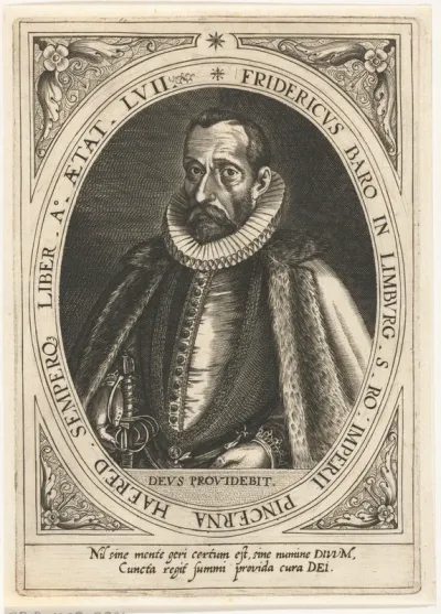 Portret van Frederik baron van Limburg op 57-jarige leeftijd