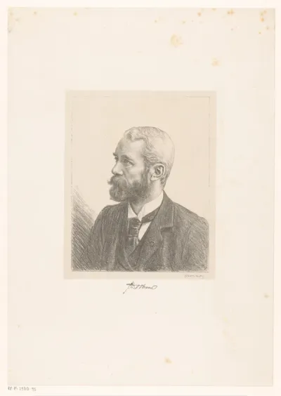 Portret van Frederik Daniël Otto Obreen