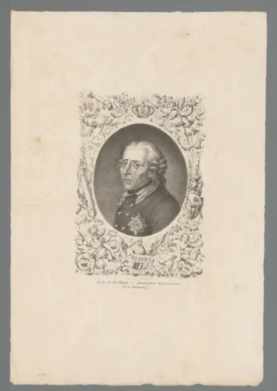 Portret van Frederik de Grote