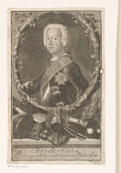 Portret van Frederik de Grote als kroonprins