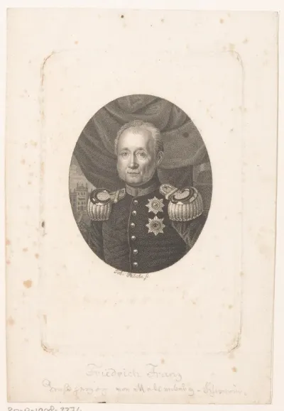 Portret van Frederik Frans I groothertog van Mecklenburg-Schwerin