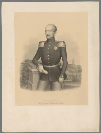 Portret van Frederik Frans II groothertog van Mecklenburg-Schwerin