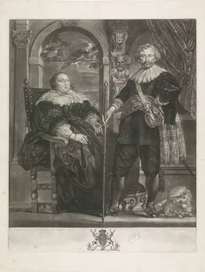Portret van Frederik Hendrik en Amalia van Solms