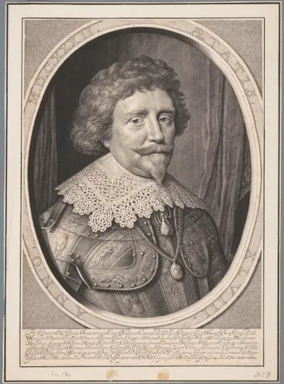 Portret van Frederik Hendrik, prins van Oranje, op 48-jarige leeftijd