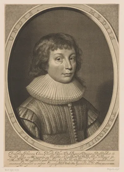 Portret van Frederik Hendrik van de Palts op 15-jarige leeftijd