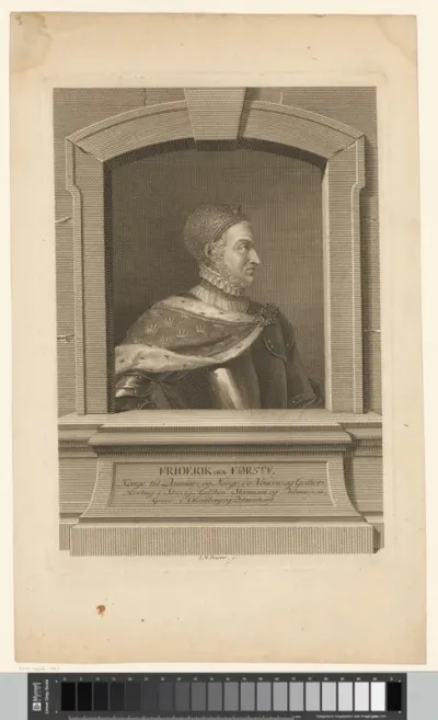 Portret van Frederik I, koning van Denemarken en Noorwegen