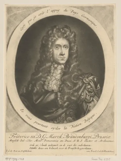Portret van Frederik I van Pruisen als keurvorst van Brandenburg