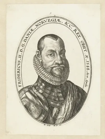Portret van Frederik II, Koning van Denemarken en Noorwegen