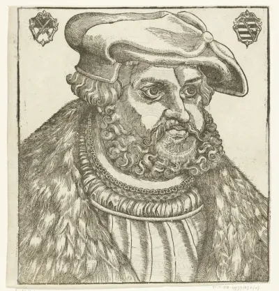 Portret van Frederik III (Frederik de Wijze) keurvorst van Saksen