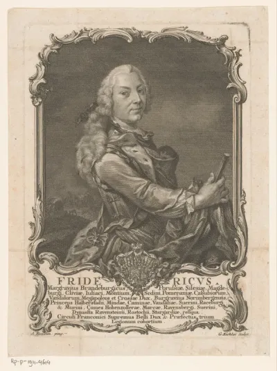Portret van Frederik III van Brandenburg-Bayreuth