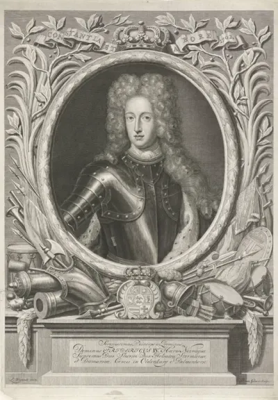 Portret van Frederik IV van Denemarken en Noorwegen