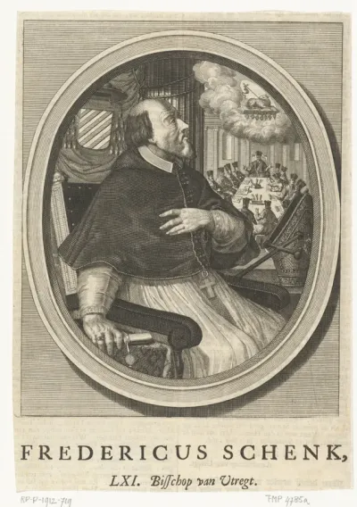 Portret van Frederik Schenk van Toutenburg, aartsbisschop van Utrecht