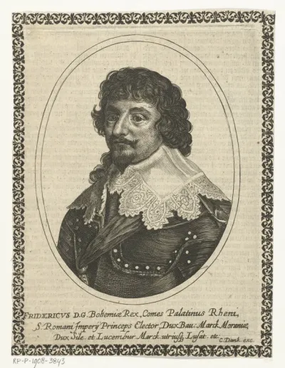 Portret van Frederik V, keurvorst van de Palts in ovaal