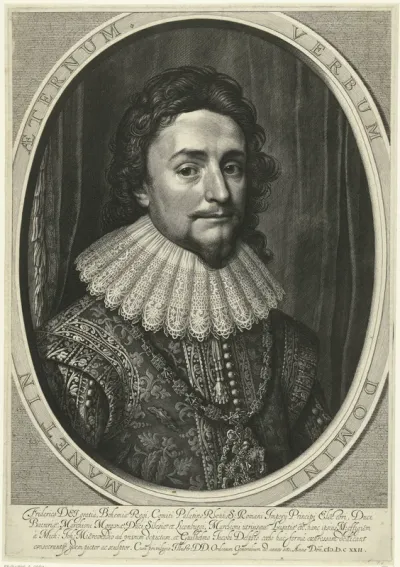 Portret van Frederik V, keurvorst van de Palts, koning van Bohemen