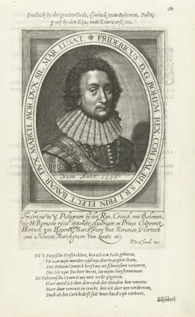 Portret van Frederik V, koning van Bohemen, keurvorst van de Palts