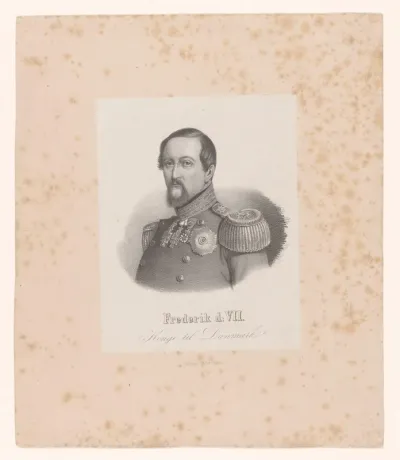Portret van Frederik VII, Koning van Denemarken