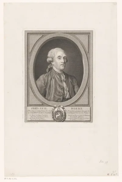 Portret van Frederik Willem Boers