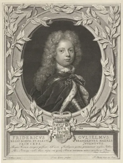 Portret van Frederik Willem I, koning van Pruisen als kroonprins