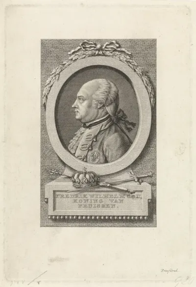 Portret van Frederik Willem II, koning van Pruisen