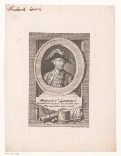 Portret van Frederik Willem II van Pruissen