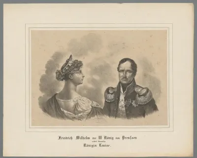 Portret van Frederik Willem III en Louise van Mecklenburg-Strelitz