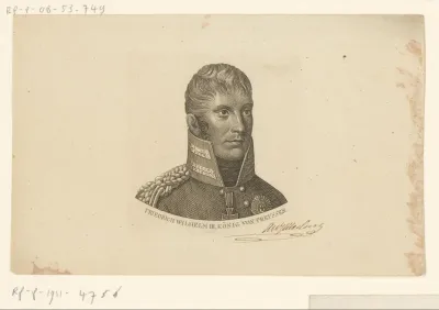 Portret van Frederik Willem III koning van Pruisen