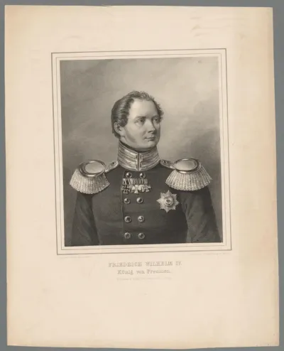 Portret van Frederik Willem IV