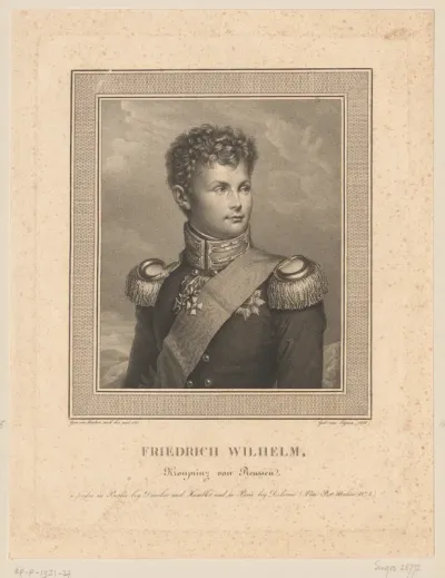 Portret van Frederik Willem IV van Pruisen als prins