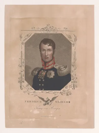 Portret van Frederik Willem, koning van Pruisen