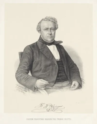 Portret van Frederik Willem Krieger