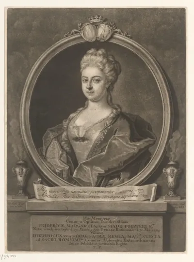 Portret van Friderica Margareta von Stade