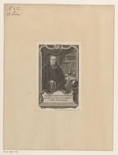 Portret van Friderich Christoph Oetinger