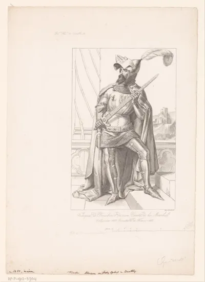 Portret van Friederich Arnaud hertog van Schomberg