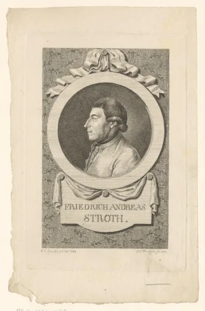 Portret van Friedich Andreas Stroth