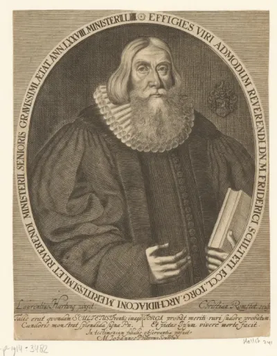 Portret van Friedich Scultetus
