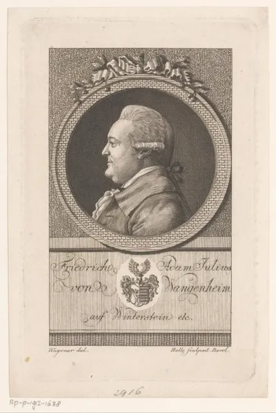 Portret van Friedrich Adam Julius von Wangenheim
