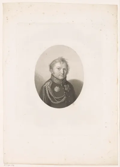 Portret van Friedrich Adolf Ludwig von Bismarck