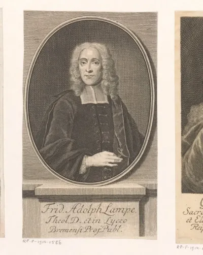 Portret van Friedrich Adolph Lampe