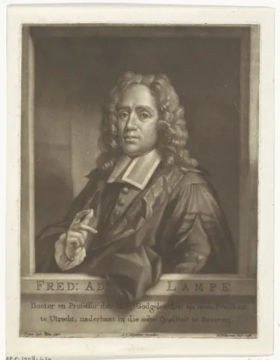 Portret van Friedrich Adolph Lampe