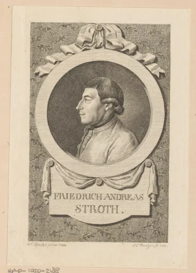 Portret van Friedrich Andreas Stroth
