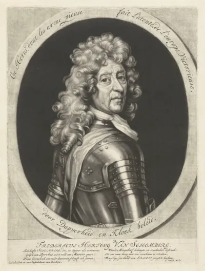 Portret van Friedrich Arnaud hertog van Schomberg