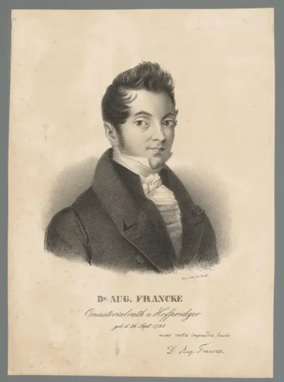 Portret van Friedrich August Francke