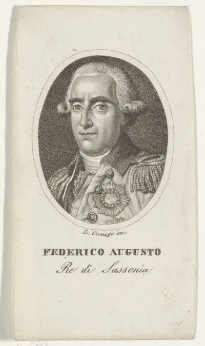 Portret van Friedrich August I, hertog van Saksen en koning van Polen