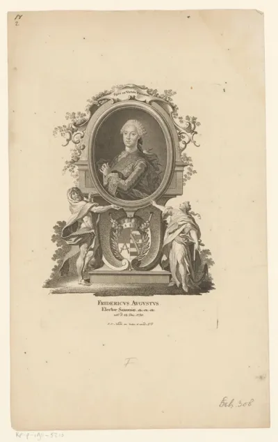 Portret van Friedrich August I von Sachsen