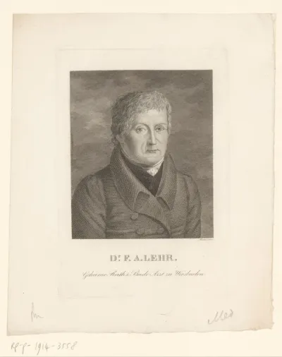 Portret van Friedrich August Lehr