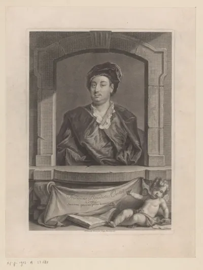 Portret van Friedrich Benedikt Oertel