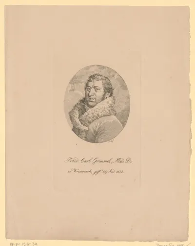 Portret van Friedrich Carl Grimmel